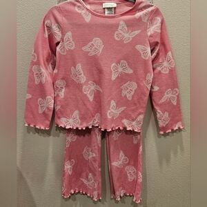 4/$30 NWOT Pink Butterfly Kids Pajamas